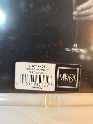 MIKASA 8 x 10 'LOVE KNOT' Crystal Wedding Gift Picture Frame 16