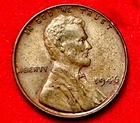 1946 p lincoln wheat cent penny VF Details Jc498