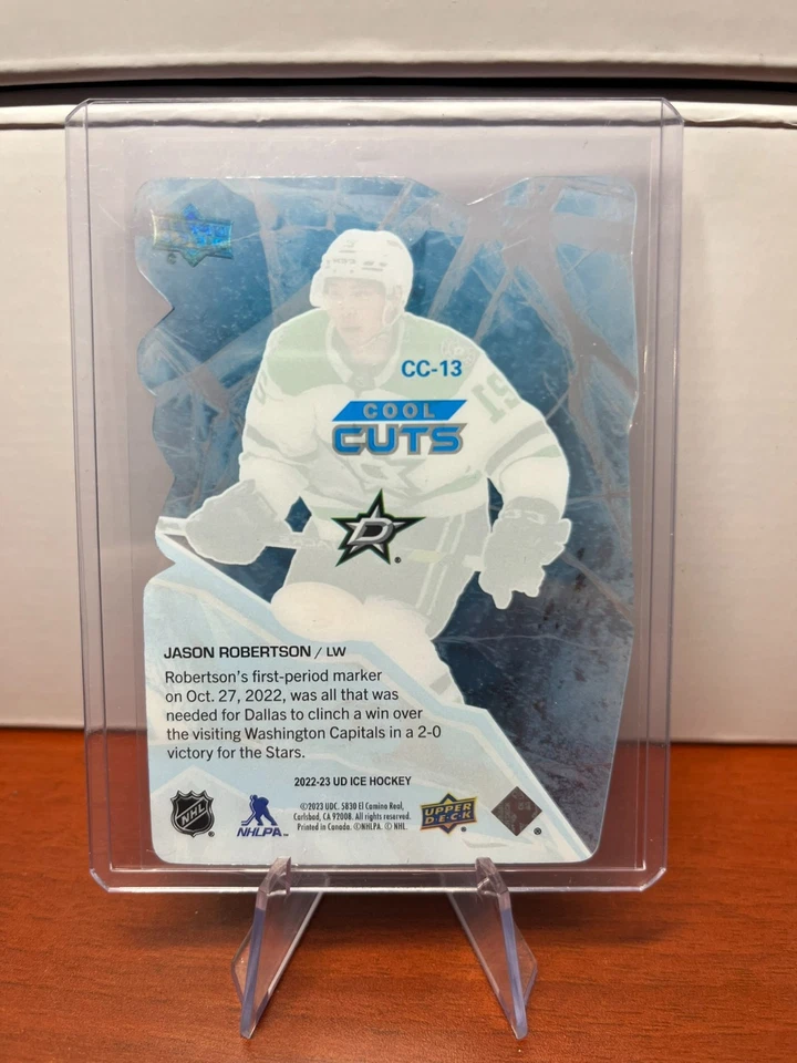 JASON ROBERTSON 2022-23 Upper Deck Ice Cool Cuts Acetate #CC-13 Dallas Stars UD - Image 2 of 2