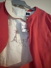 NWT Parisian Pink Dress Janie And Jack 7 Eiffel Tower Pony Matching Sweater Used — photo 4