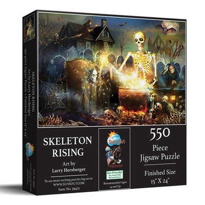 SunsOut Skeletons Rising 550 pc Halloween Jigsaw Puzzle
