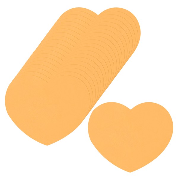 100Stk Herzausstanzungen Papier 6.3X7.4Cm HerzföRmige Karten FüR Diy Gold-image