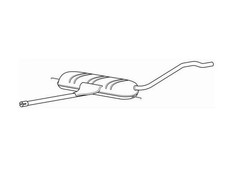 EXVW3128 Exhaust Middle Box VW Passat 2.5 Diesel Saloon 09/1999 to 12/2000