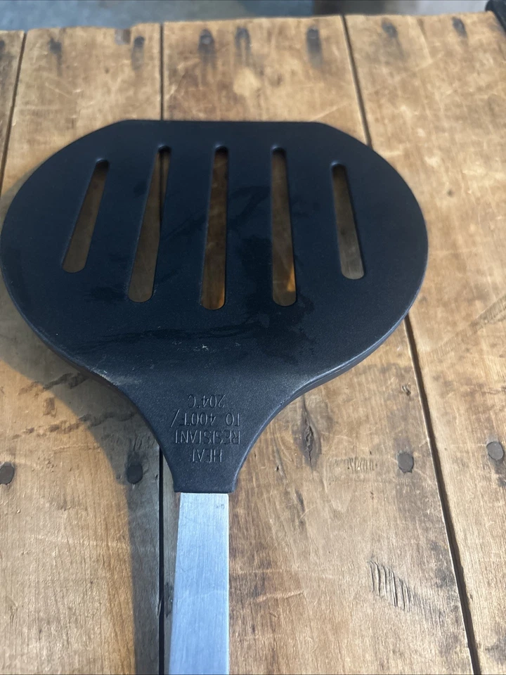 Espátula de acero inoxidable ranurada de nailon a prueba de óxido Amco #8641 Foto 4 de 4