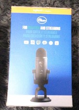 Blue Yeti USB Microphone Black, Custom Three-Capsule, Four Pickup Patterns