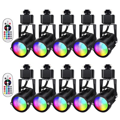 12W RGBW H Track Lighting Heads,RGB+Warm White Dimmable Bright LED Track Ligh...