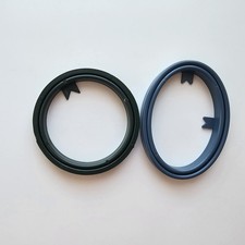 Blue/Green Circle/Oval Plastic Frames For Cross Stitch Needlepoint Lot Of 2