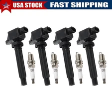 4pcs ignition coils UF562+ Iridium Spark Plugs for Suzuki Grand Vitara 2006-2008