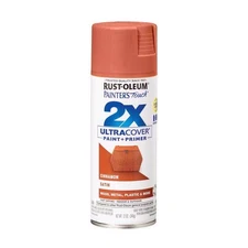 Rust-Oleum 2X Ultra Cover Satin Cinnamon Spray Paint 12oz 6-Pack Primer+Paint