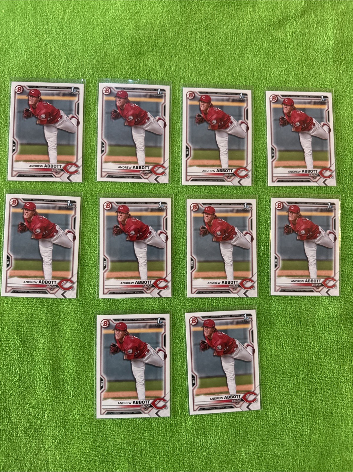 Andrew Abbott Bowman 1st Rookie 10 Card Lot