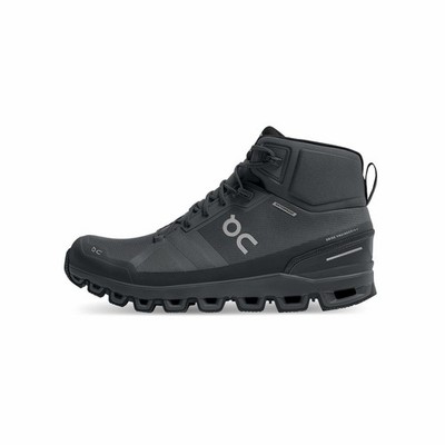 On Cloudrock Waterproof Men s 11 Trail Hiking Shoes Outdoor Boots  Rock/Eclipse 