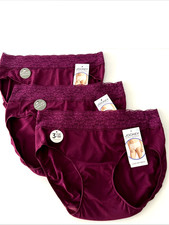New Womens Jockey Lace Hip Briefs Panties 5/S Multi-Color 1873 NWT