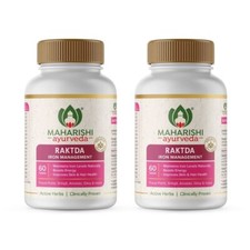 Maharishi Ayurveda RAKTDA Tablet Pack Of 3 x 60 Tablets Free Ship