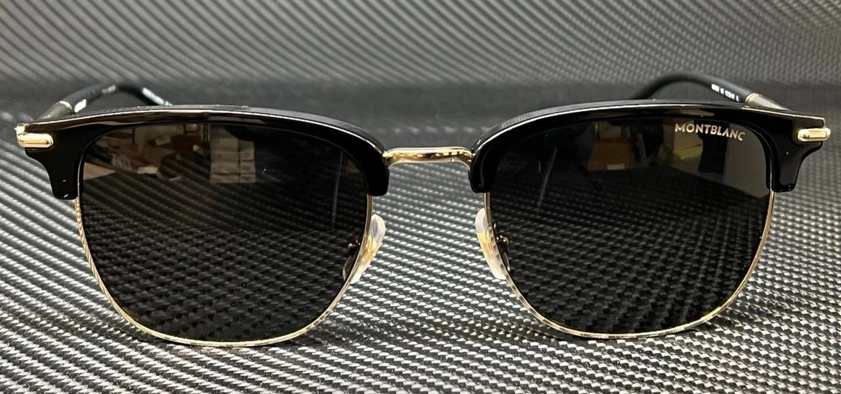 MONT BLANC MB0242S 001 Black Grey Men 