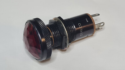 Kontroll Lampe Dialco rot Alu Press to Test Indicator Lampe Neu 1 STK