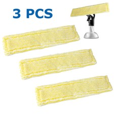3PCS Window Vac Cleaning Pads for Karcher WV2 WV5 Replacement Microfibre Cloths