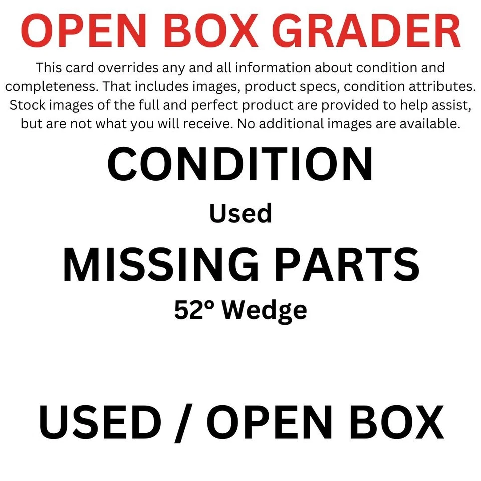 DEFECT MacGregor Golf V Foil Wedge Set, Black, Mens Right Hand, Missing 52 Wedge - Image 2 of 2