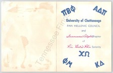 1950s University Of Chattanooga Pan Hellenic Council Pi Beta Phi Party Invite