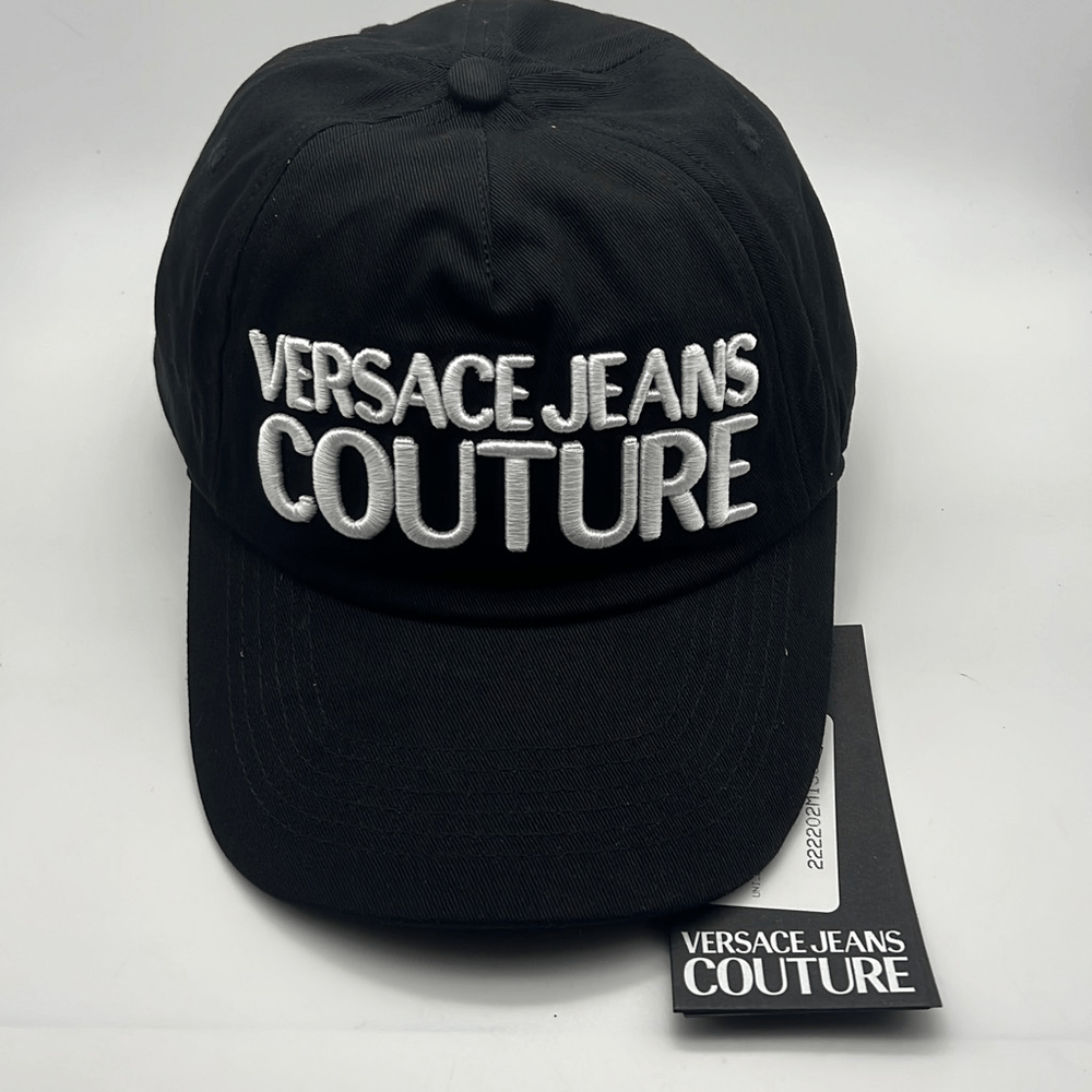 VERSACE JEANS COUTURE Cotton black & white logo cap hat- NWT