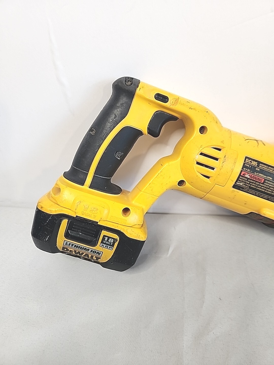 DEWALT DC385B 18V Cordless Reciprocating Saw Battery And Charger eBay