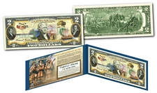 LOUISIANA PURCHASE Westward Journey Historical Genuine Legal Tender U.S. $2 Bill
