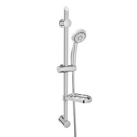 Duschstange Chrom Mit Schlauch Handbrause Und Seifenschale