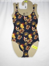 NWT OCEAN PACIFIC LADIES' 4 WAY STRETCH ONE PIECE SWIMSUIT DK BLUE SZ S E545