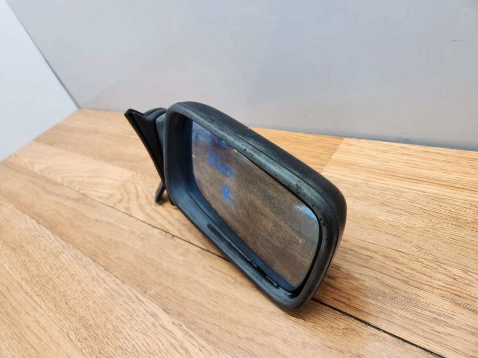 ✅ Conjunto de espejo retrovisor lateral derecho pasajero 82-88 OEM BMW E28 524 528 535 M5 negro * Foto 4 de 4