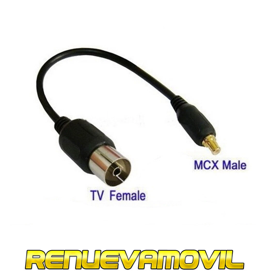 Cable Adaptador Mini Antena Coaxial Para TDT USB HDTV DVB RF TV en Portátil  Pc