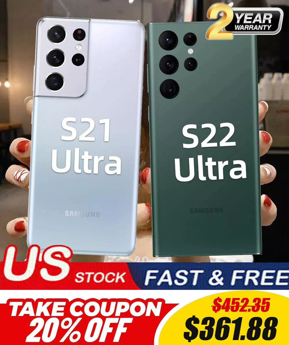 New Samsung Galaxy S22 Ultra S21 Ultra 5G Factory Unlocked GSM CDMA ALL CARRIERS
