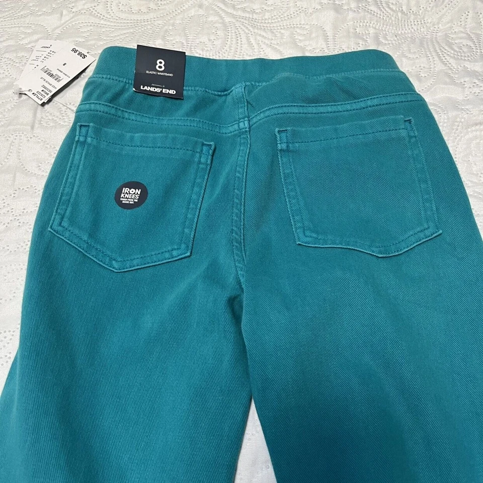 NWT Lands End Denim Leggings Size 8 - Image 4 of 4