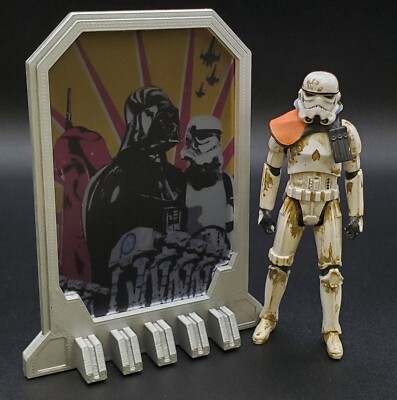 CUSTOM STAR WARS EMPIRE STREET SIGN for 3.75 figure DIORAMA SCI FI 1:18 (C55)