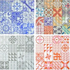 Rétro Carrelage Coloré Pâte de Verre Vintage Crédence Cuisine Brique Murale Bain