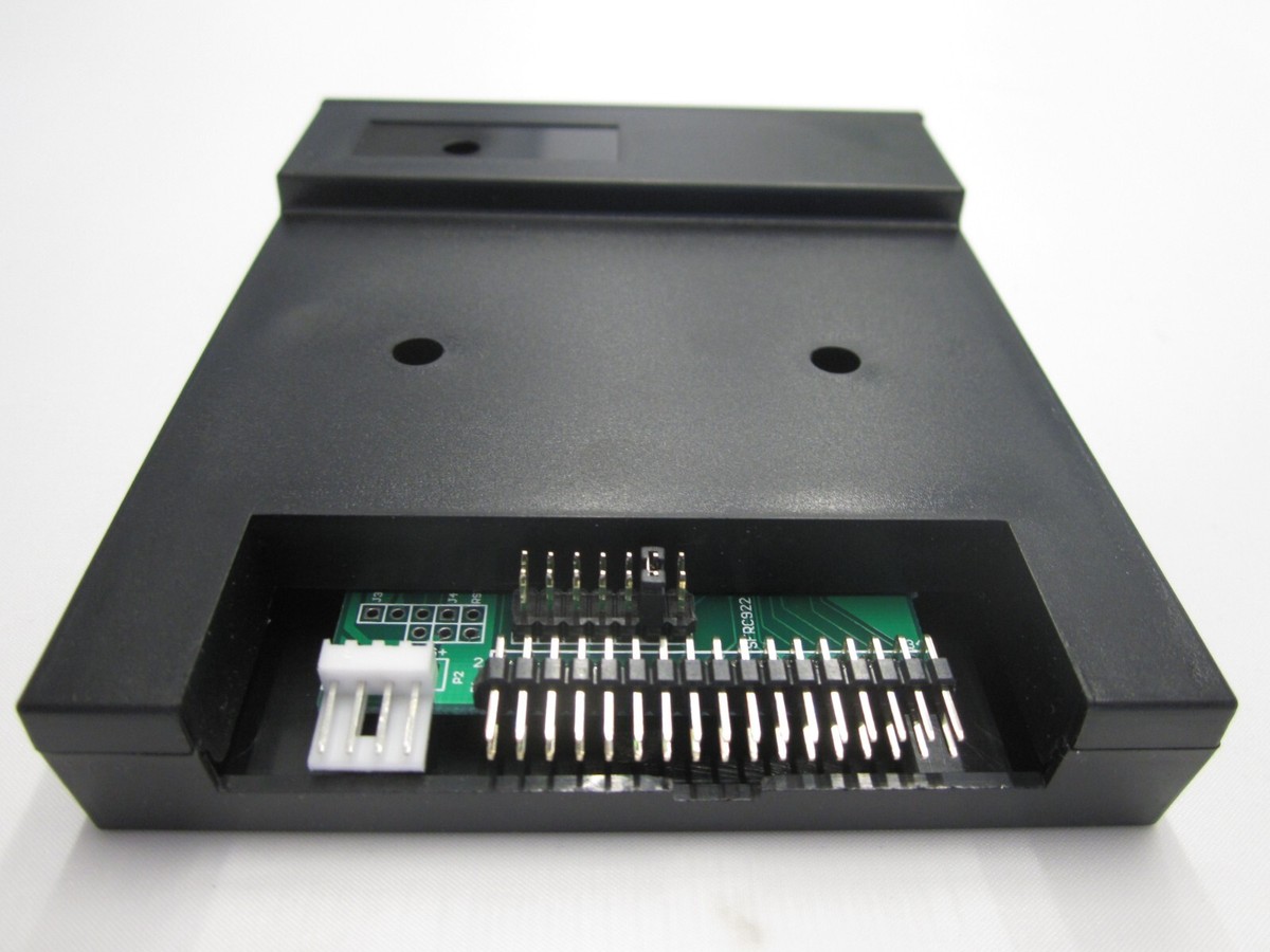 Gotek SFR1M44-U100 diskettedrive, diskettedrive-emulator, USB- diskettestation, 3,5, 1,44 MB USB SSD floppy emulator, zwart