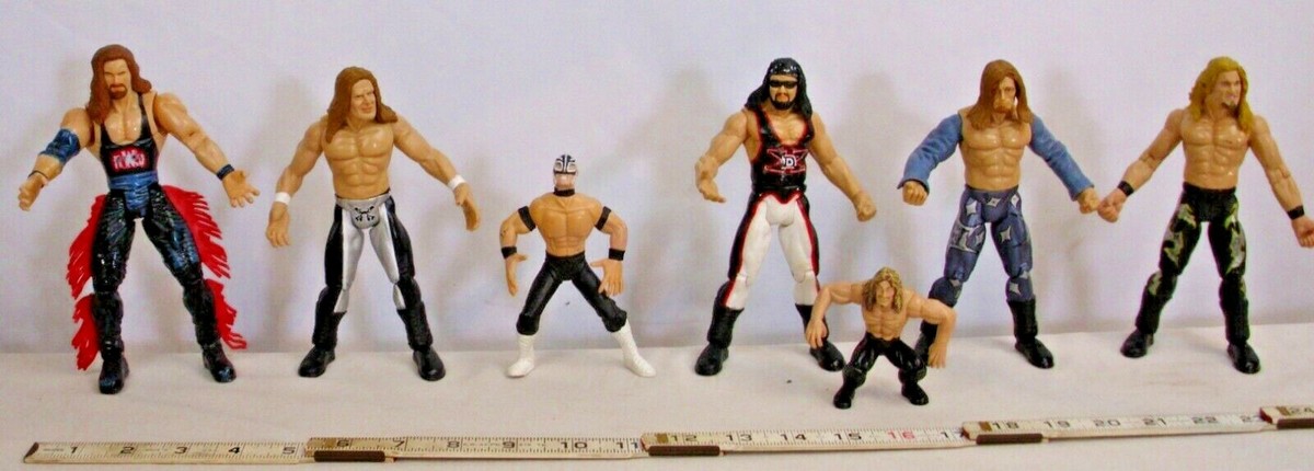WWF, WWE, WCW WRESTLING ACTION FIGURES LOT OF SEVEN JAKKS #6 | eBay