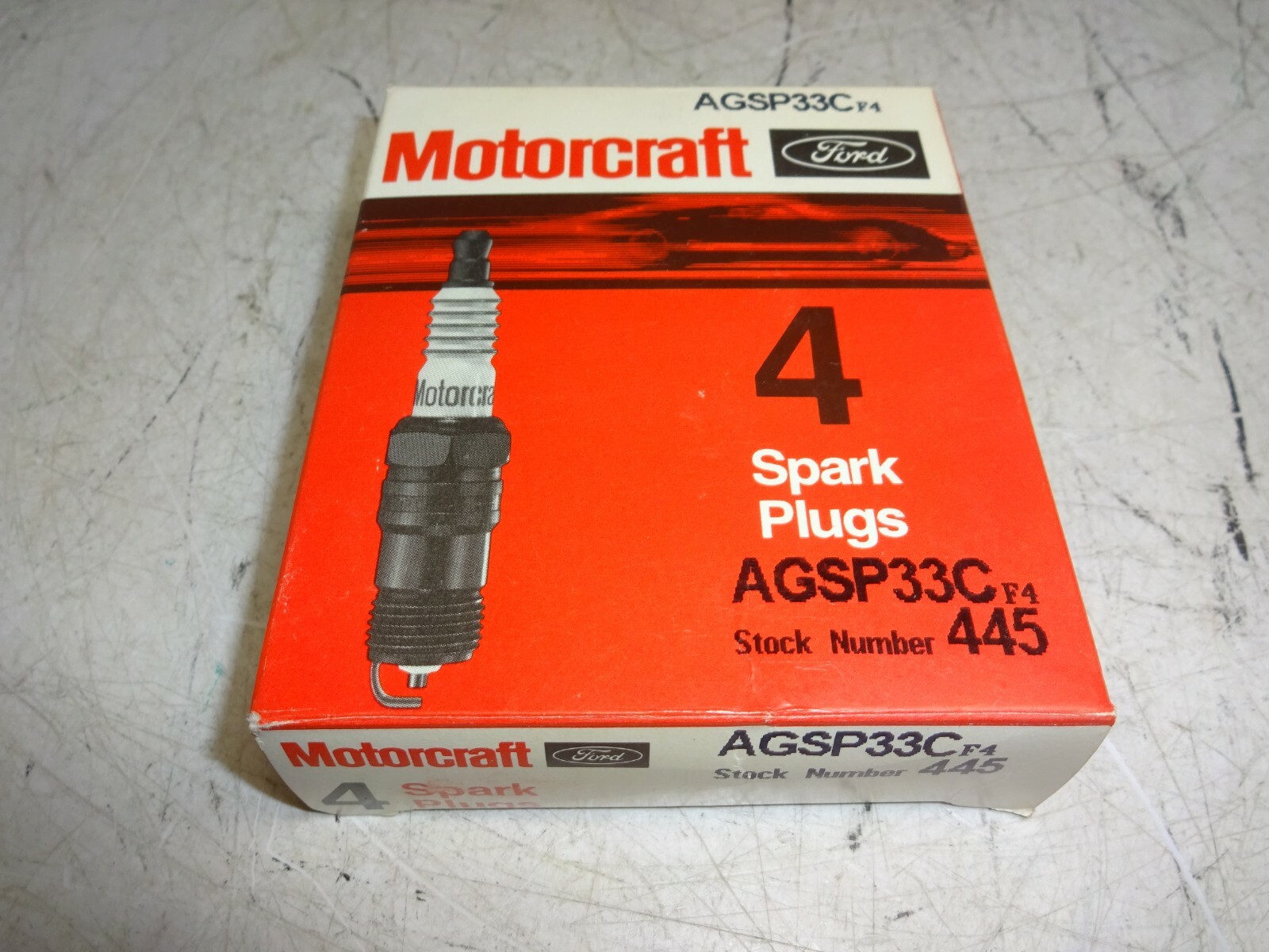 Lot of 4 Motorcraft 445 Agsp33c Spark Plug