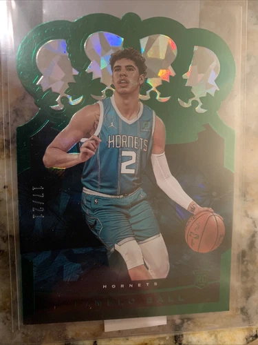 20-21 Panini Crown Royale Emerald RC 17/21 Lamelo Ball #79 Hornets RARE Pop 2 🔥
