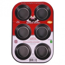 BETTY CROCKER Padella antiaderente per muffin astuccio da 24 SPEDIZIONE GRATUITA