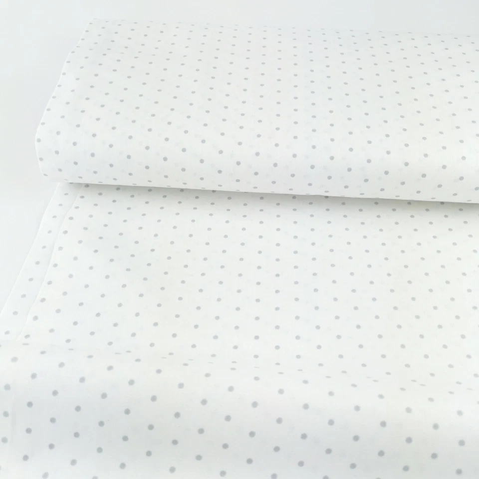 Baumwollstoff Punkte weiß Kinder Stoff METERWARE | 240 cm Breite | 100% Baumwoll - Bild 3 von 4