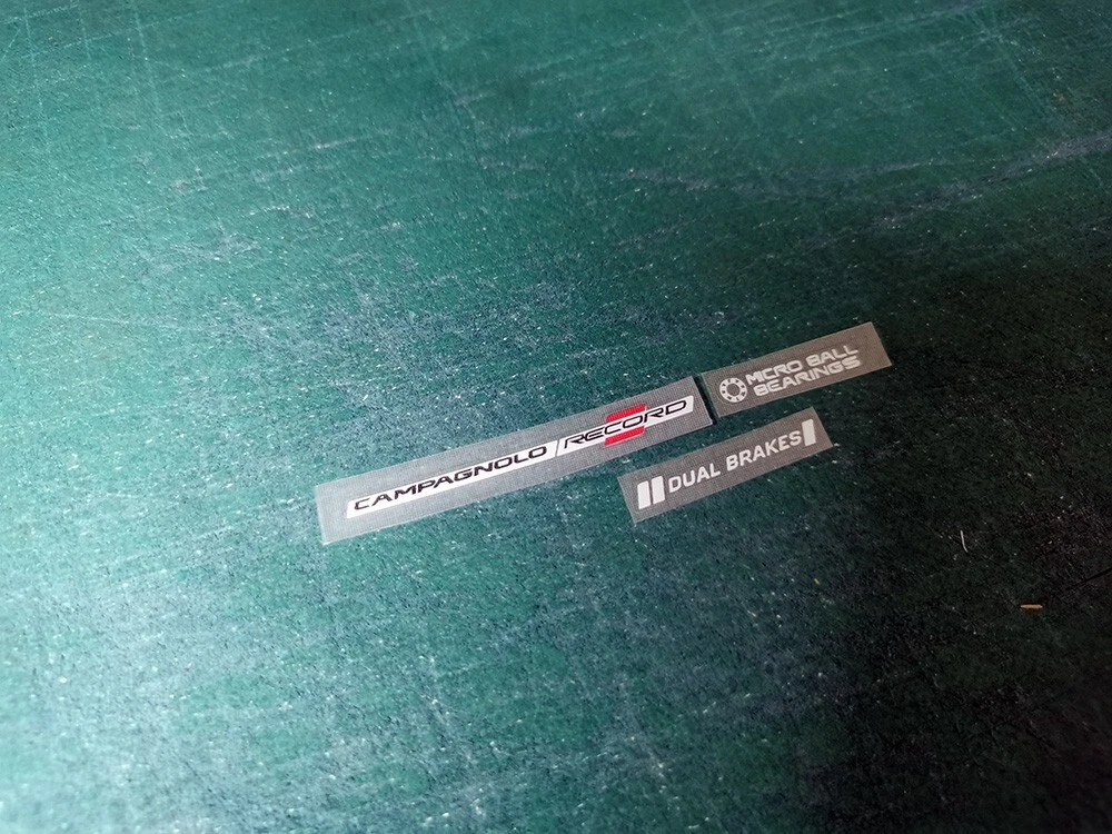 Autocollants Dérailleur Campagnolo C Record 2e Génération - Egovinyls (x2)