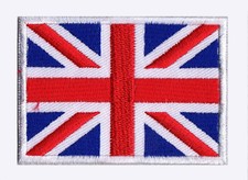 Écusson patch patche drapeau Union Jack ROYAUME UNI 70 x 45 mm brodé à coudre 