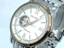 SEIKO PRESAGE Automatic Watch Open heart Sapphire Silver Dial 4R38-00P0