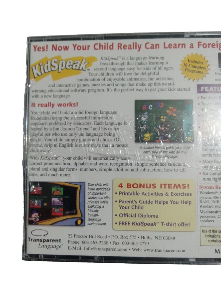 Transparent Language KidSpeak 10 in 1 Language Learning for PC. - Image 4 of 4