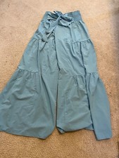Halara Breezeful Wide Leg Flowy Gathered Tie Waist Quick Dry Pants Size S NWT