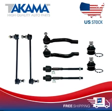 8pcs Lower Ball joint+Stabilizer Sway bar+Tie rod end For 08-15 Nissan Rogue Kit