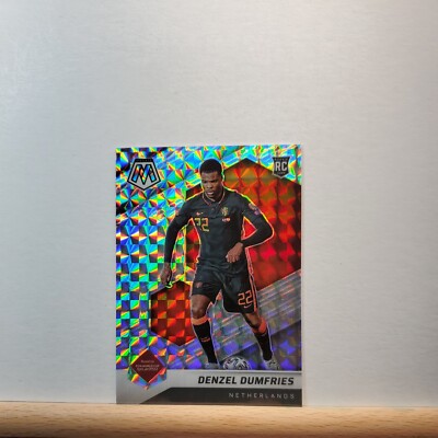 2021-22 Mosaic Soccer Road to FIFA QATAR Denzel Dumfries Mosaic Prizm RC # 171