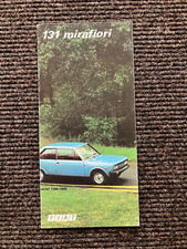 FIAT 131 MIRAFIORI RANGE BROCHURE 1975 - RARE