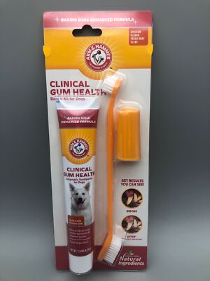 Arm & Hammer Clinical Care Dental Gum Health Kit for Dogs 1 Pack Exp. 06/2023