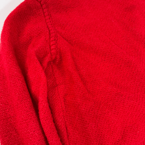 J Crew Lady Jacke Damen klein rot Odette Merinowolle Alpaka gold Schmuckknöpfe - Bild 8 von 9