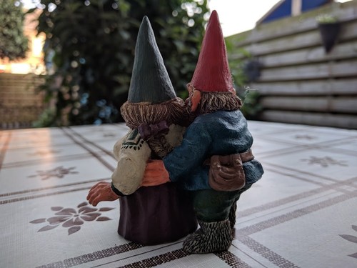 Rien Poortvliet Classic David the Gnome Kabouter Statue Richard & Rosemary 28 - Picture 2 of 3